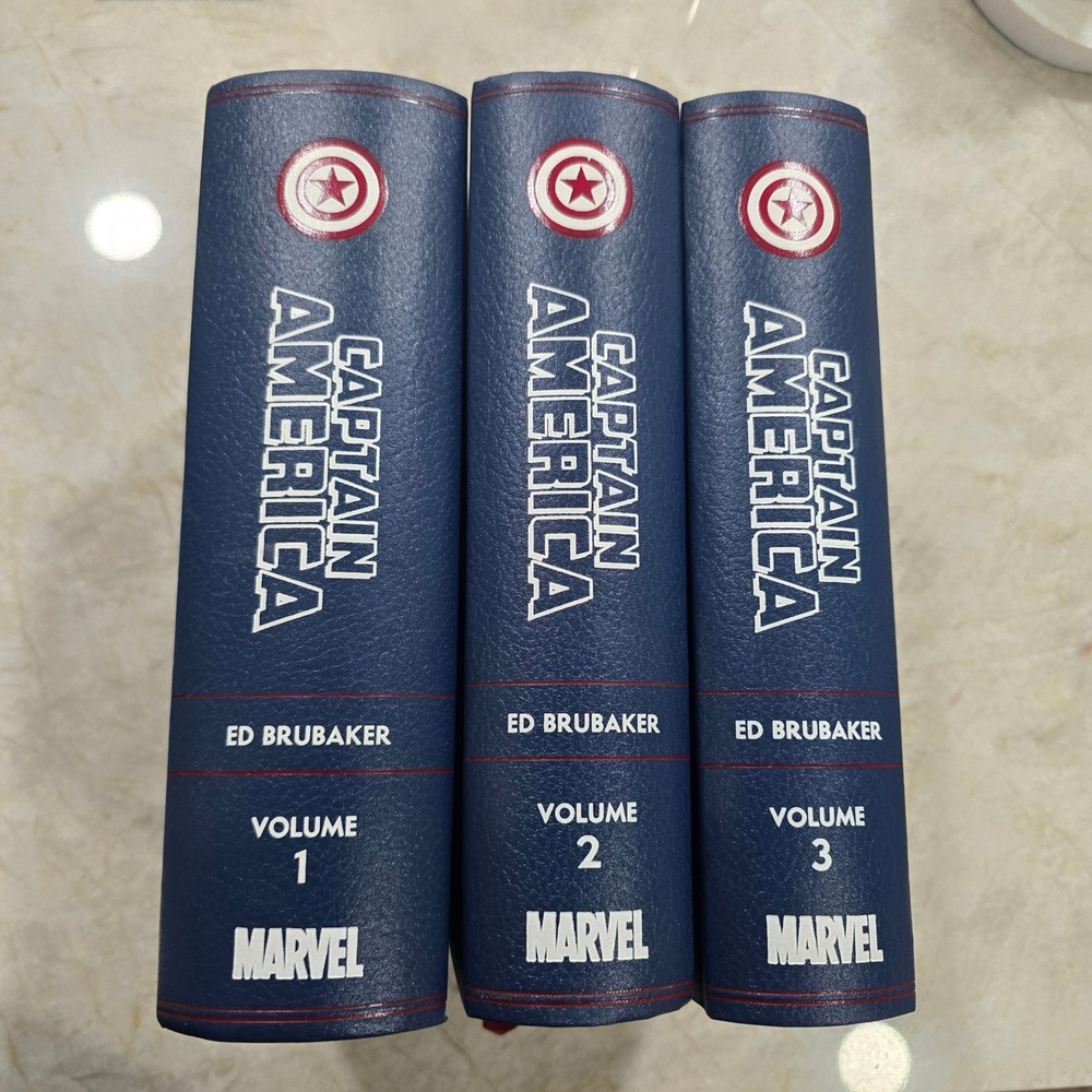 Marvel Captain America Ed Brubaker Custom Bound Hardcover set of 3 One of a kind